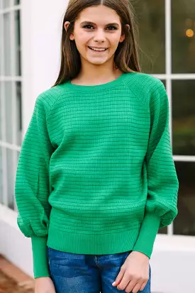 Girls Green Sweater