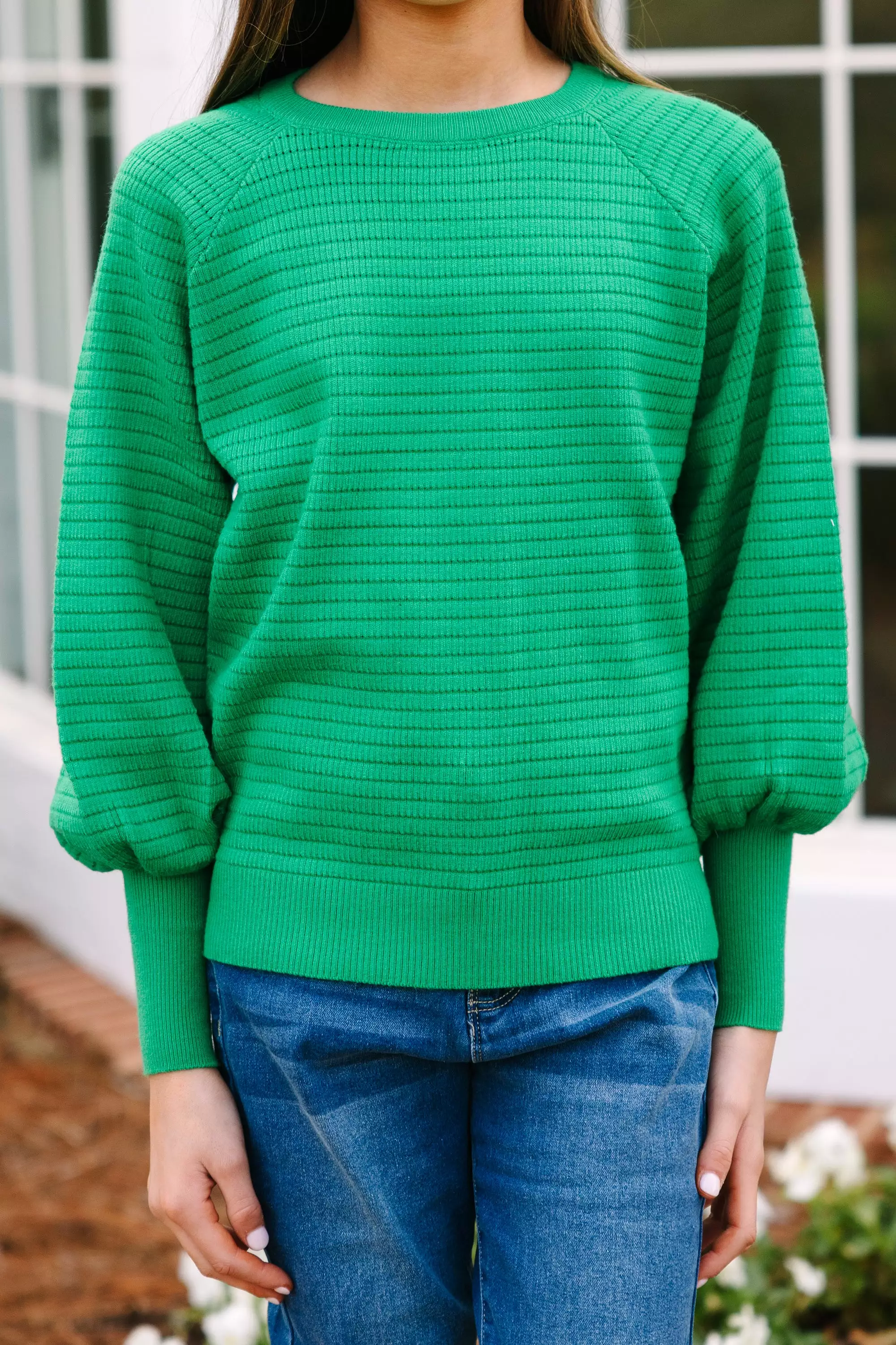 Girls Green Sweater