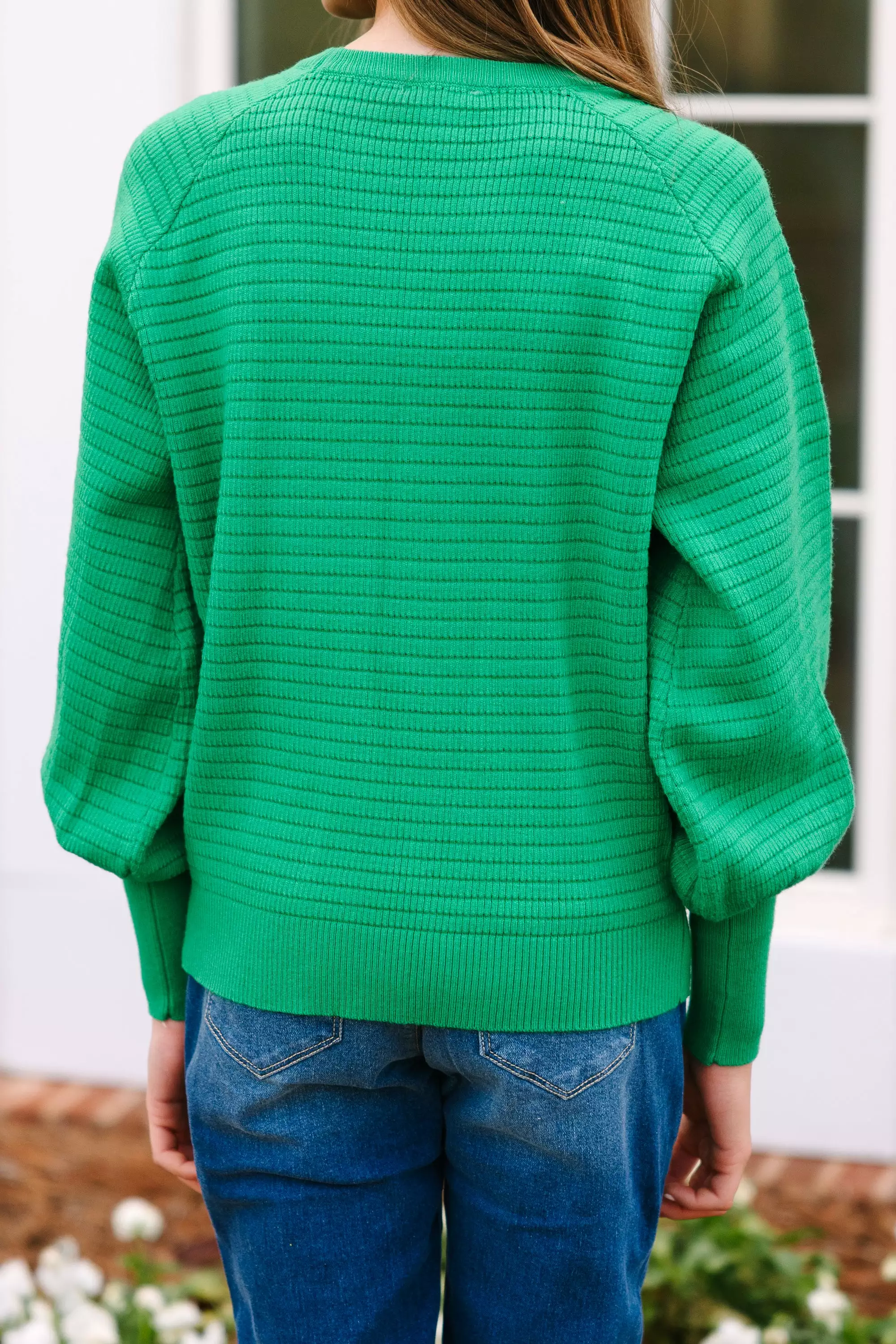 Girls Green Sweater