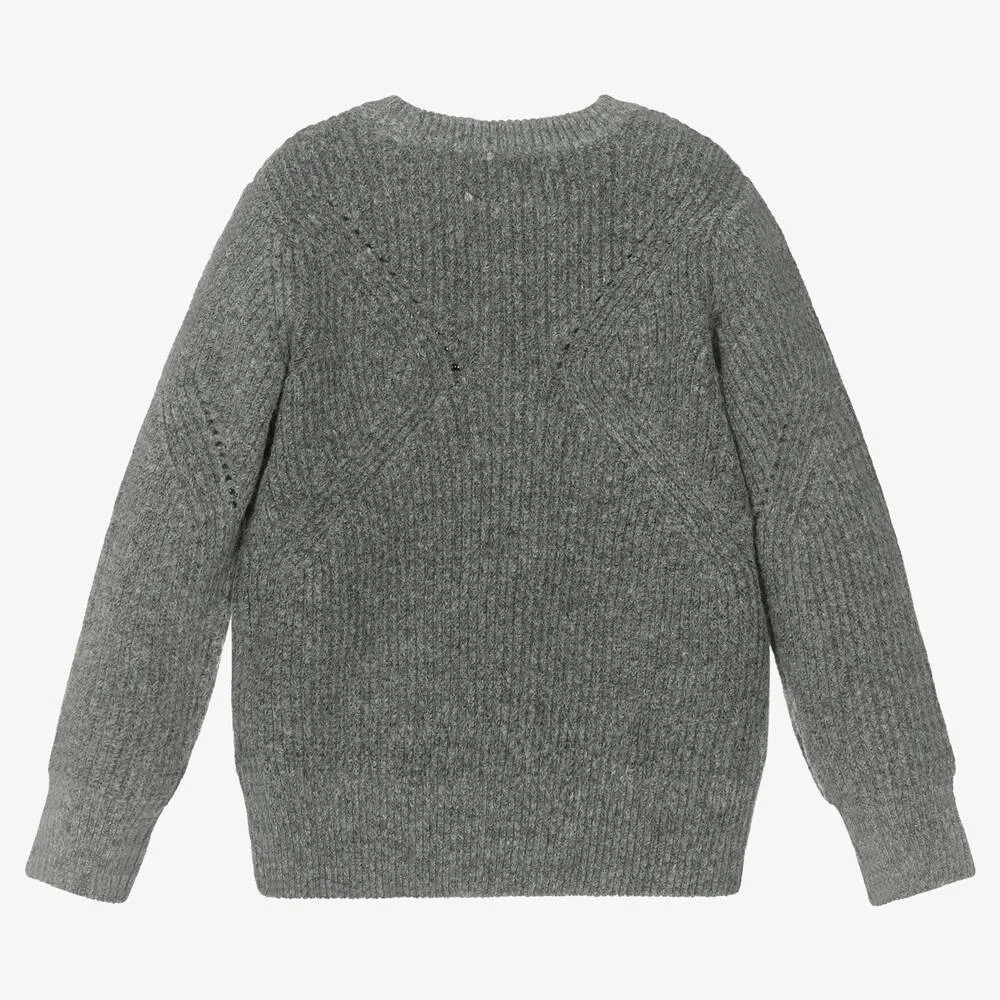 Women's Gray Knit Jumper