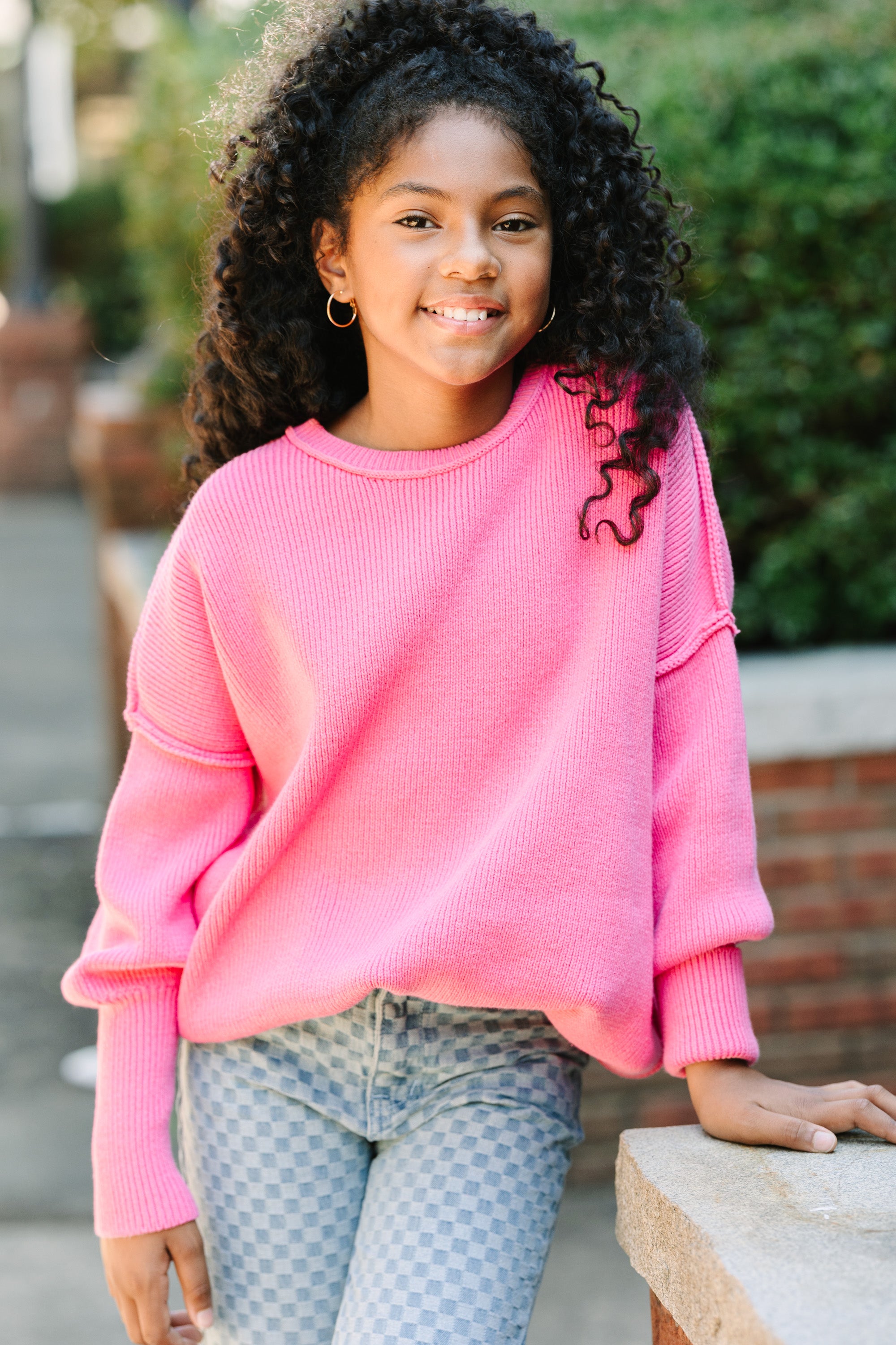 Girls Joy Pink Sweater - Get it Now