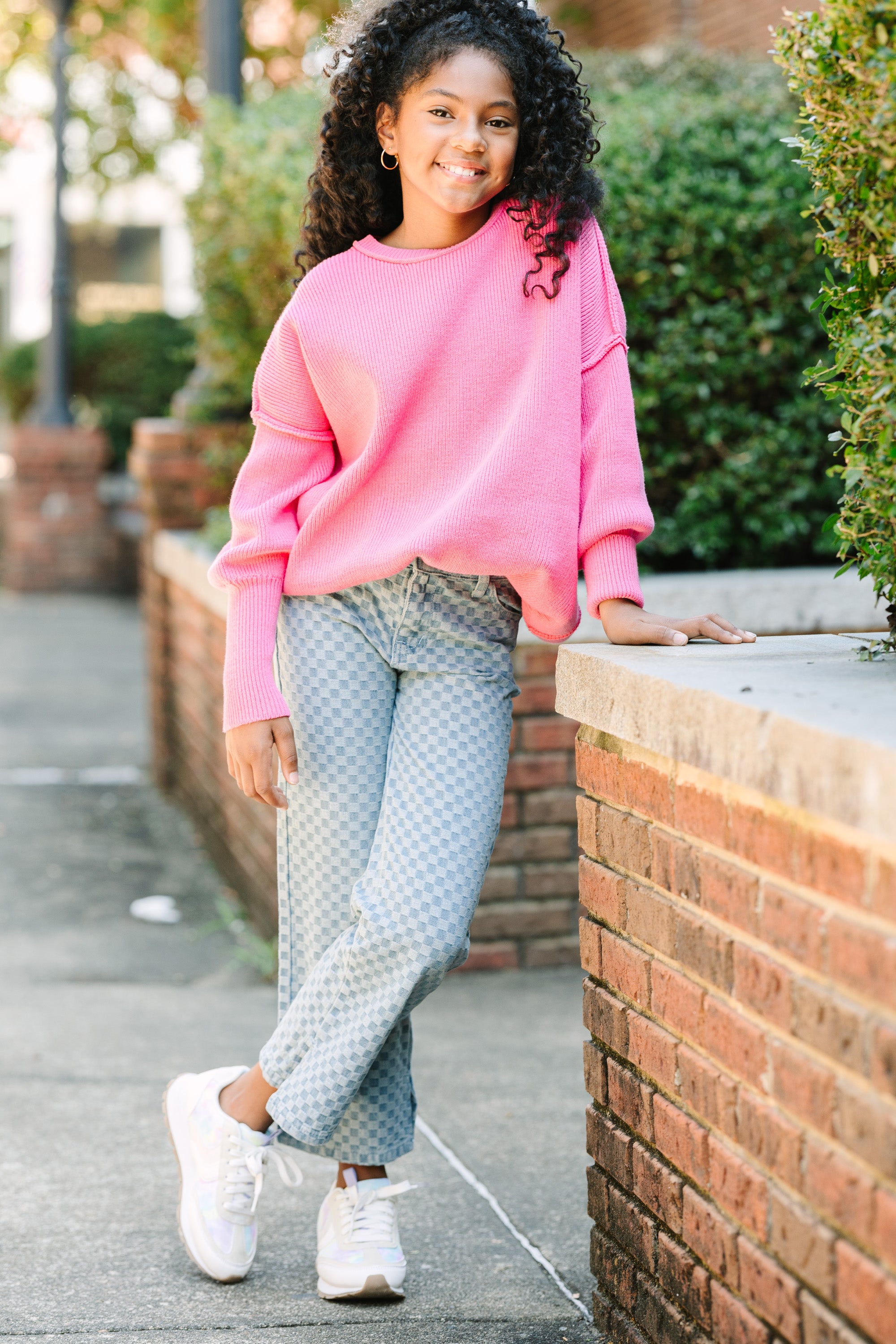 Girls Joy Pink Sweater - Get it Now