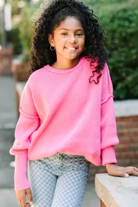 Girls Joy Pink Sweater - Get it Now