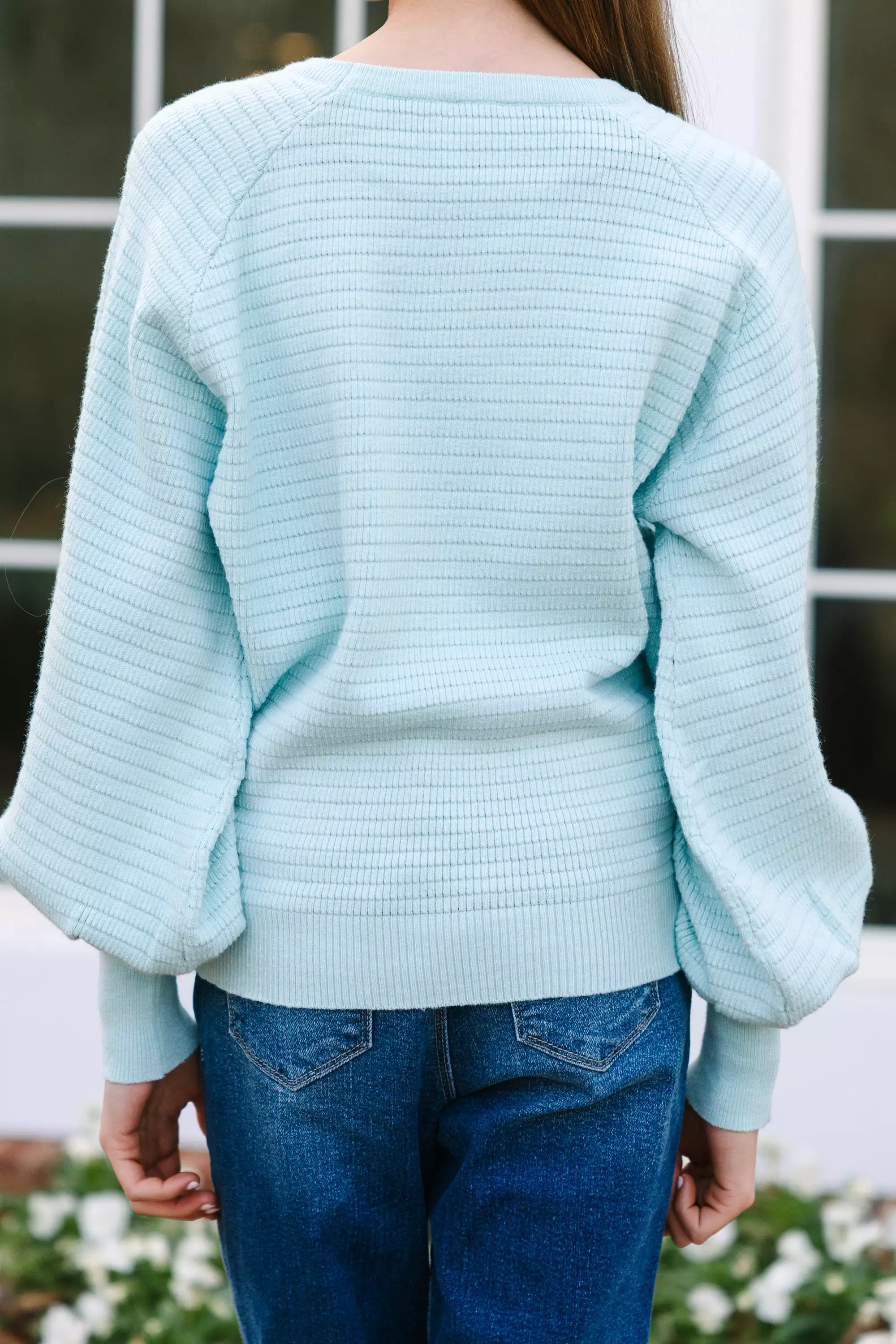 Girls Mint Green Sweater for Sale