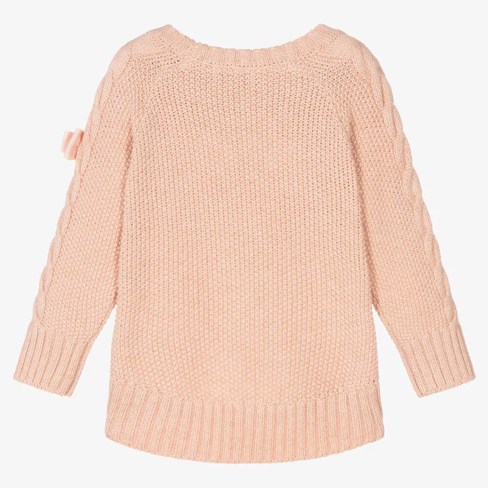 Pink Bow Sweater for Girls