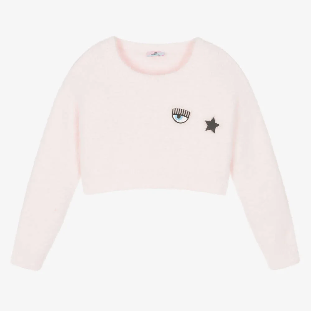 Pink Eyestar Sweater for Girls