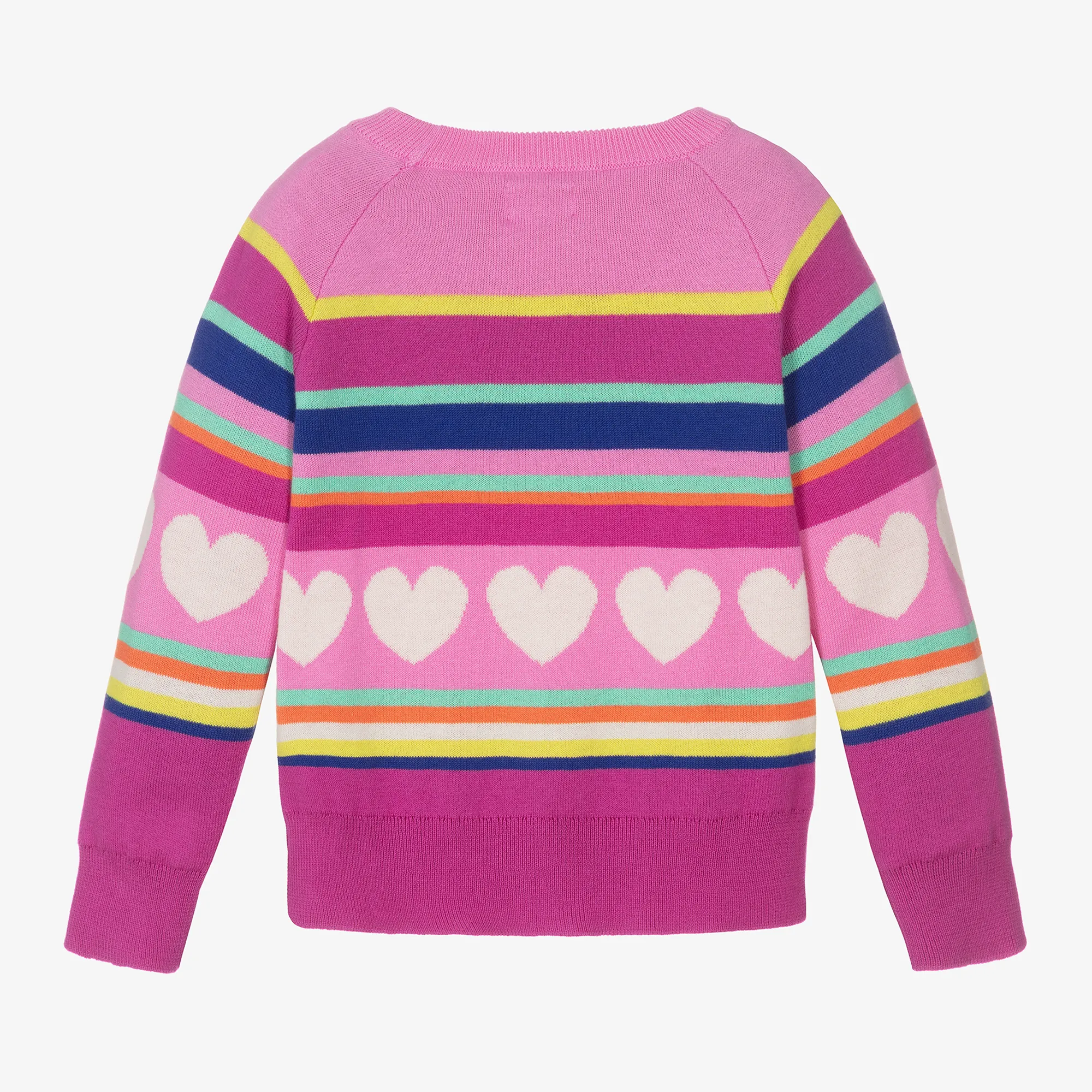 Pink Girls Cotton Knit Sweater