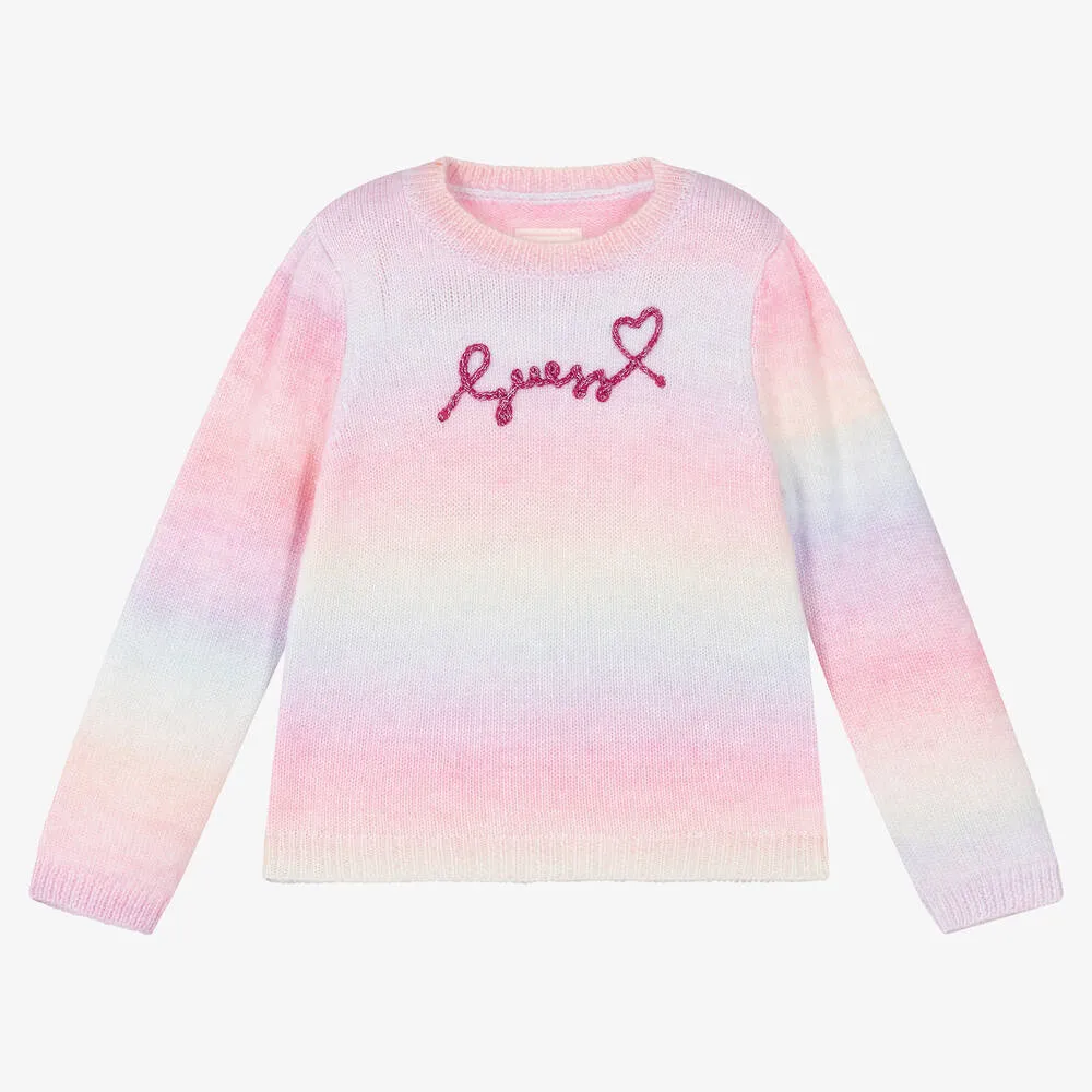 Pink Girls Knit Sweater