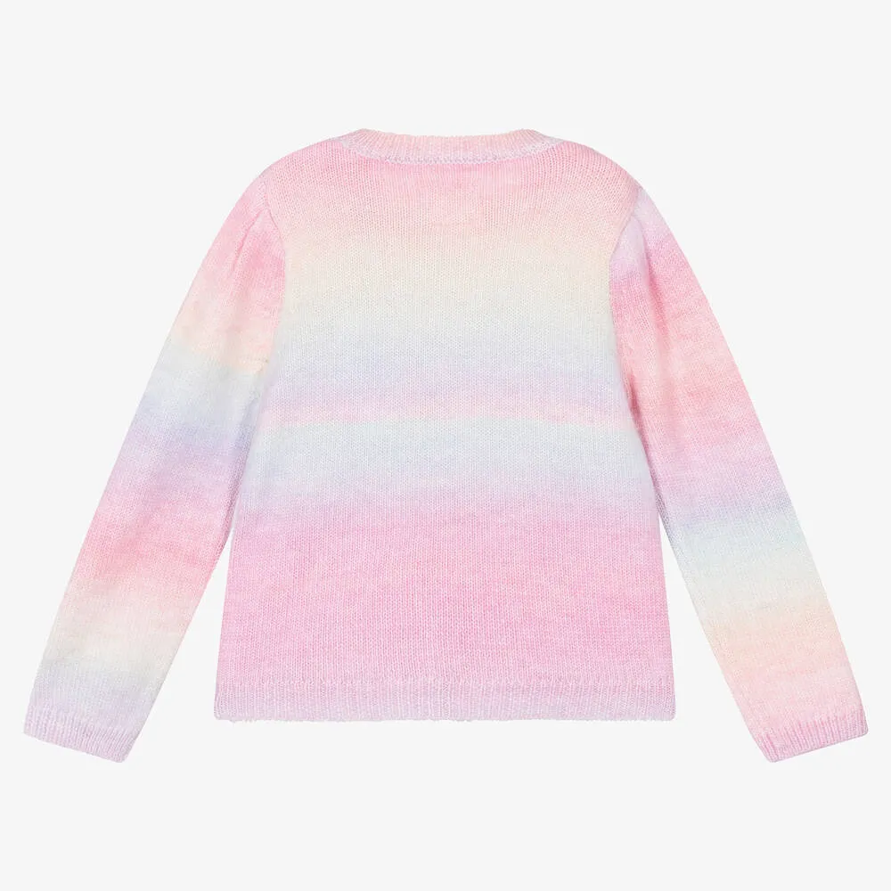 Pink Girls Knit Sweater