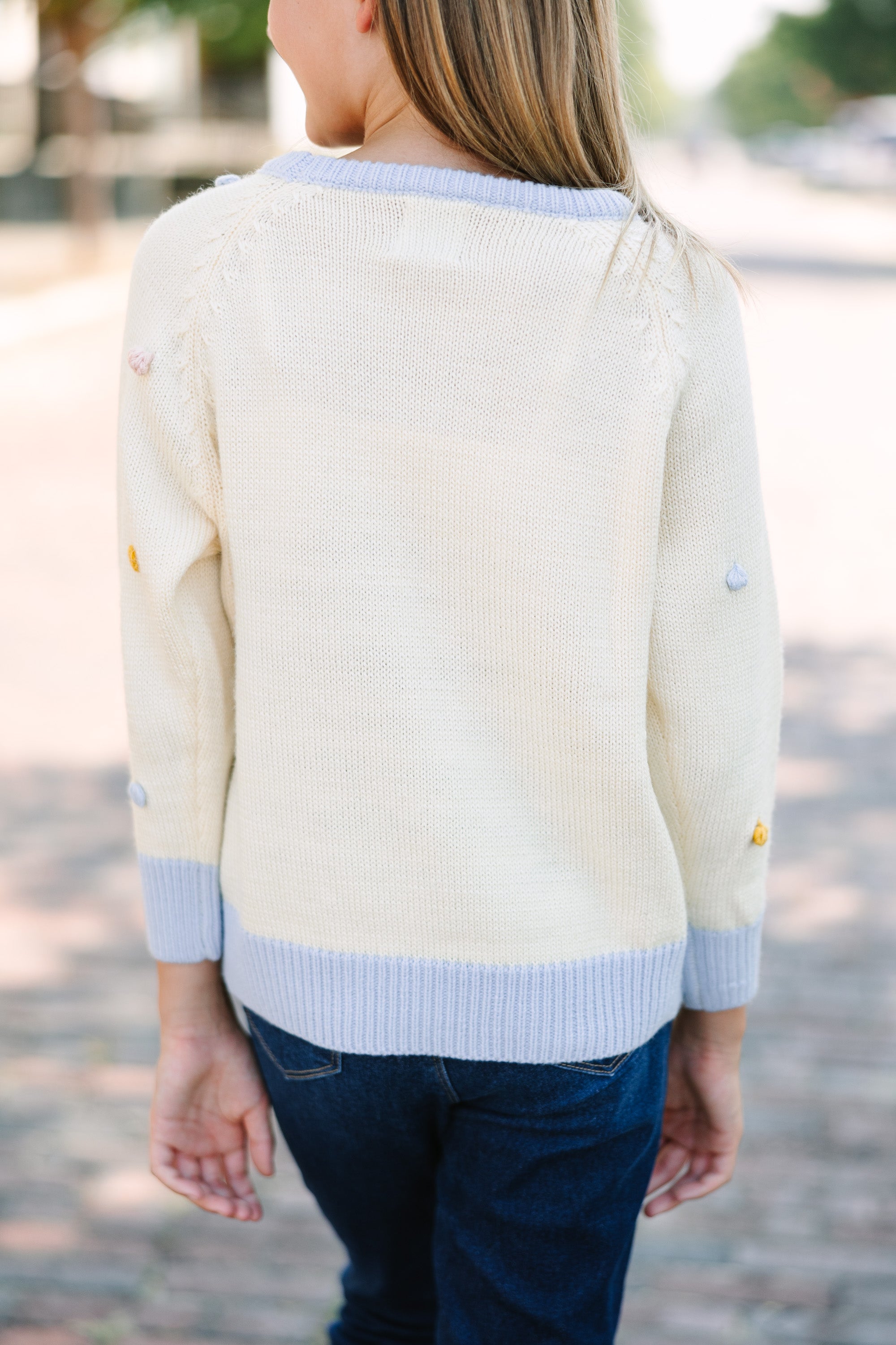 Girls Pom Pom Sweater Top