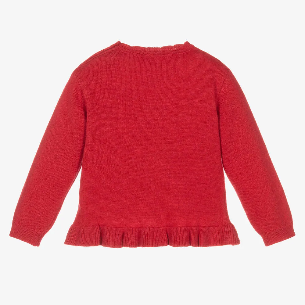 Red Bunny Sweater for Girls