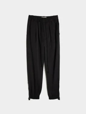 Golay Satin Sport Pants Black