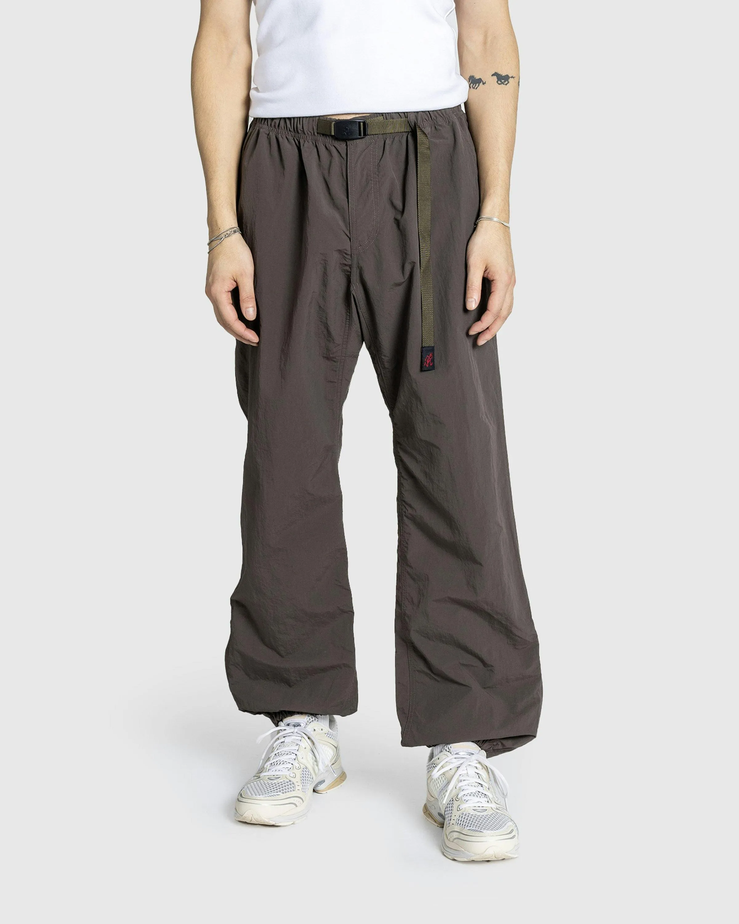 Dark Brown Nylon Track Pant by Gramicci on Highsnobiety Shop