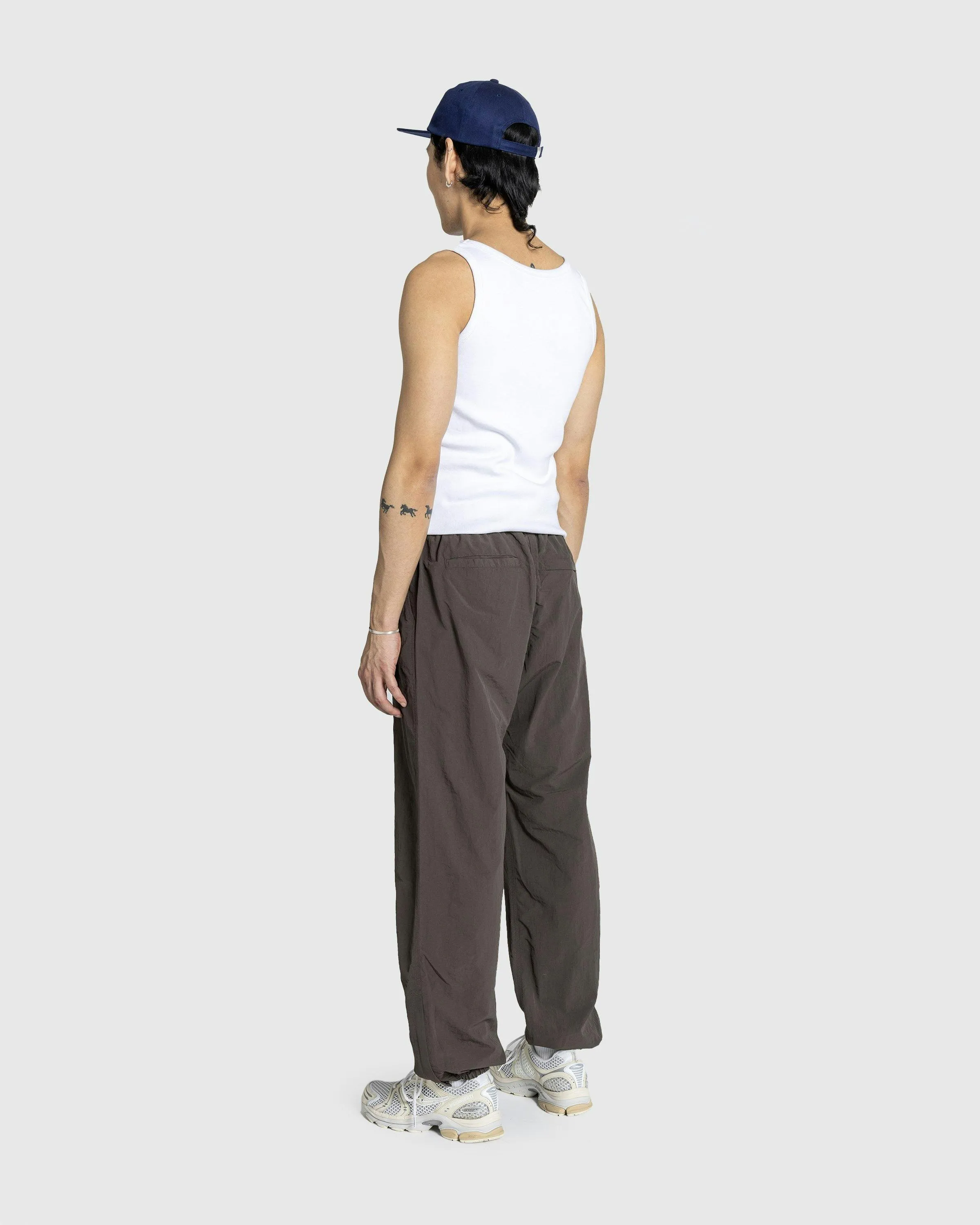 Dark Brown Nylon Track Pant by Gramicci on Highsnobiety Shop