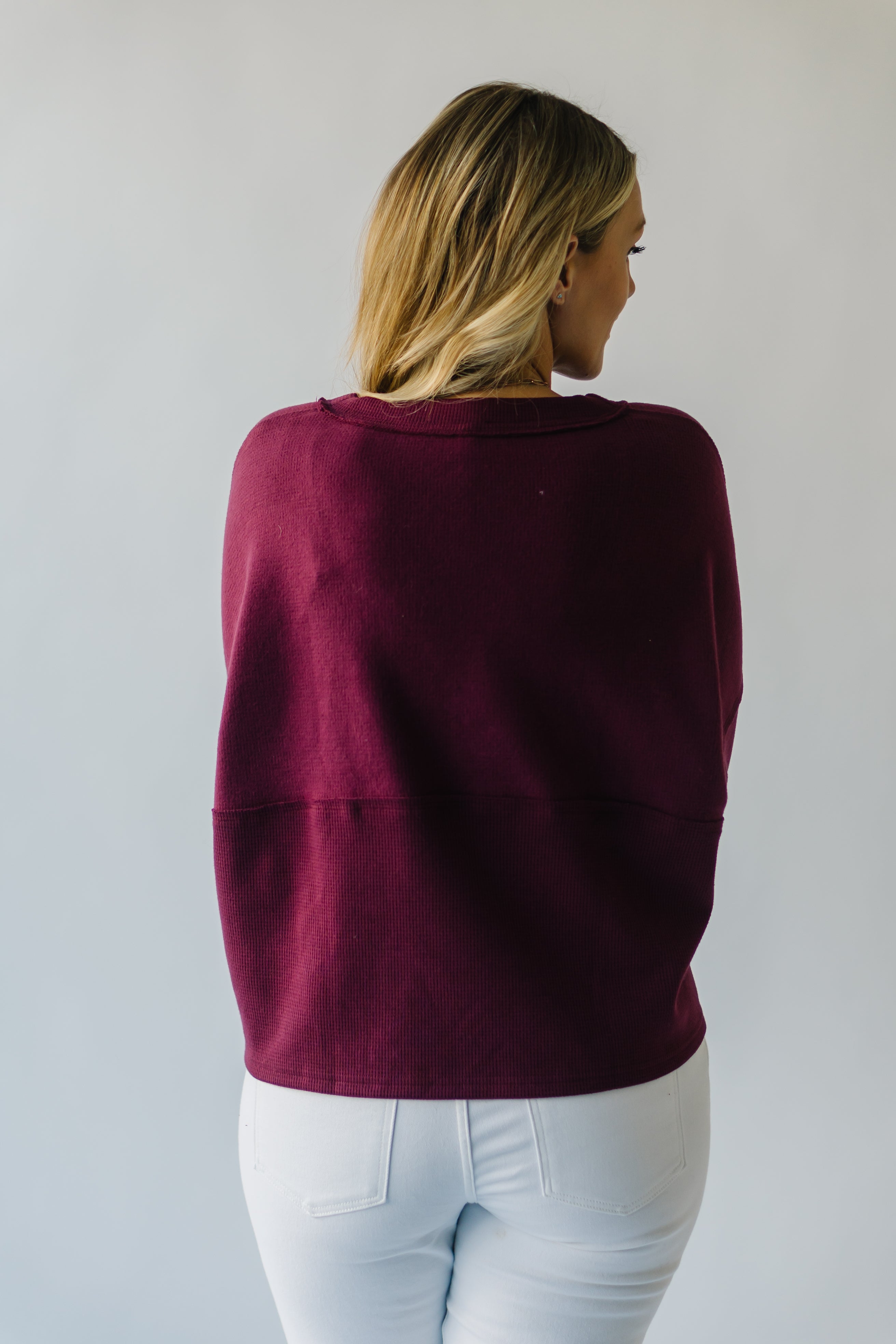 Grangeville Plum Thermal Knit Top