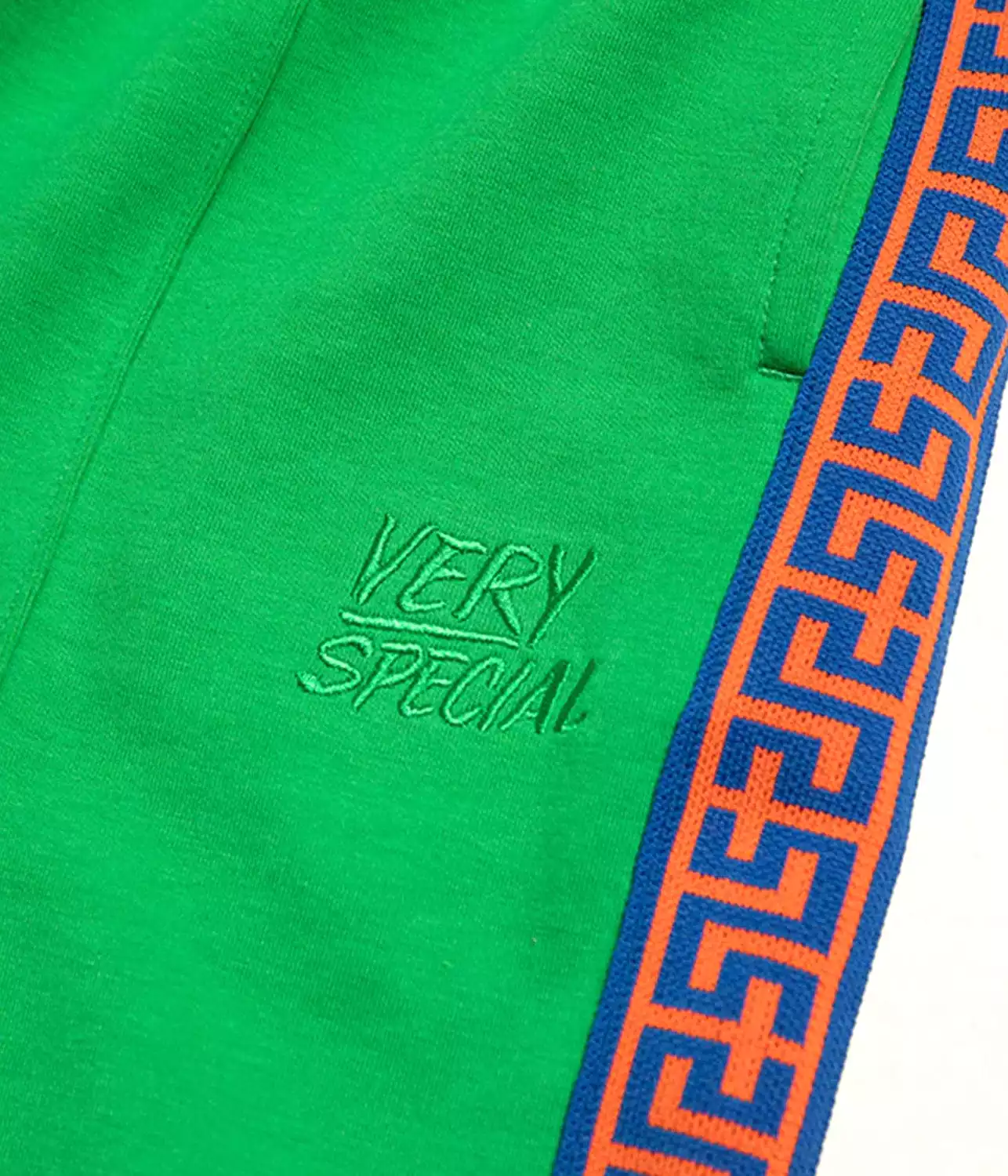 Green Geo Track Pant