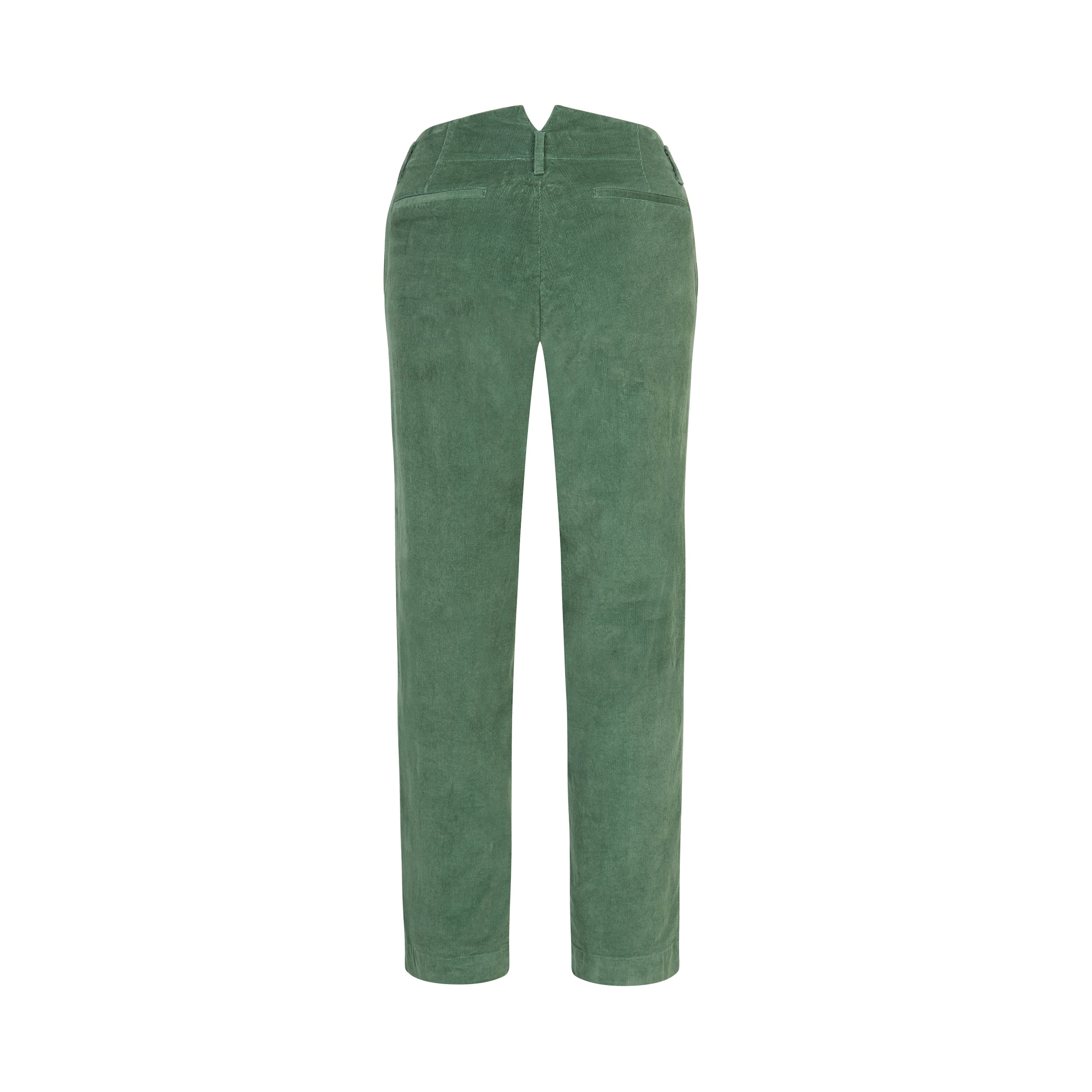 Green Stretch Chino Pincord Trouser