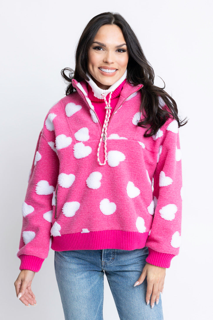 Heart Fleece Sweater