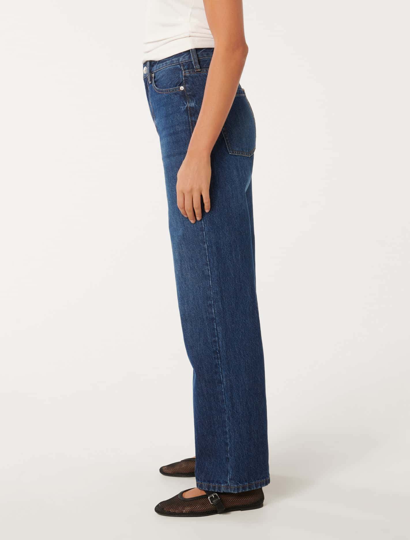 High-rise Sky Straight Leg Denim Jeans