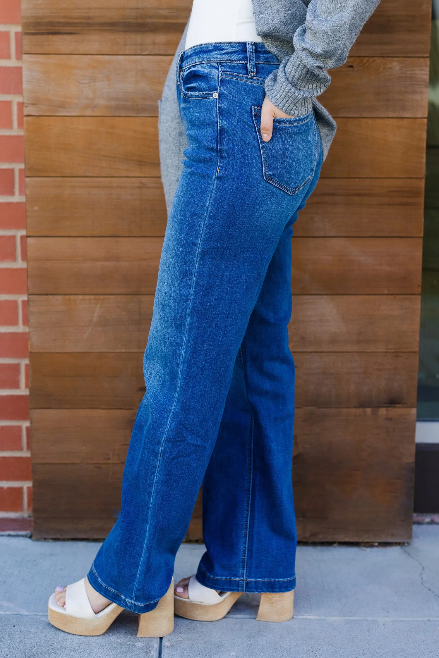 High Rise Wide Leg Jeans by The Captain Blue