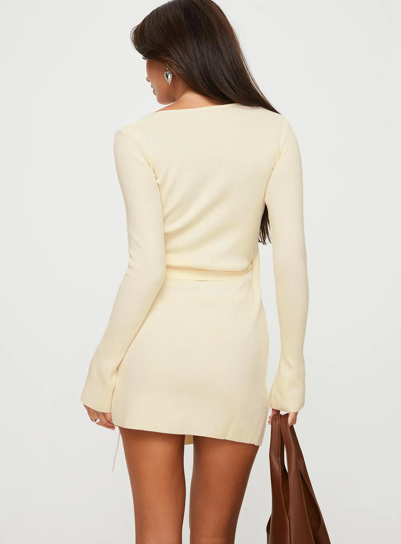 Hinkler Wrap Mini Dress Off White - Shop Now