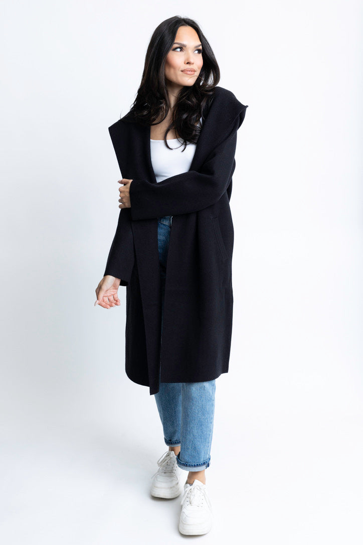 Hooded Cardigan Coat