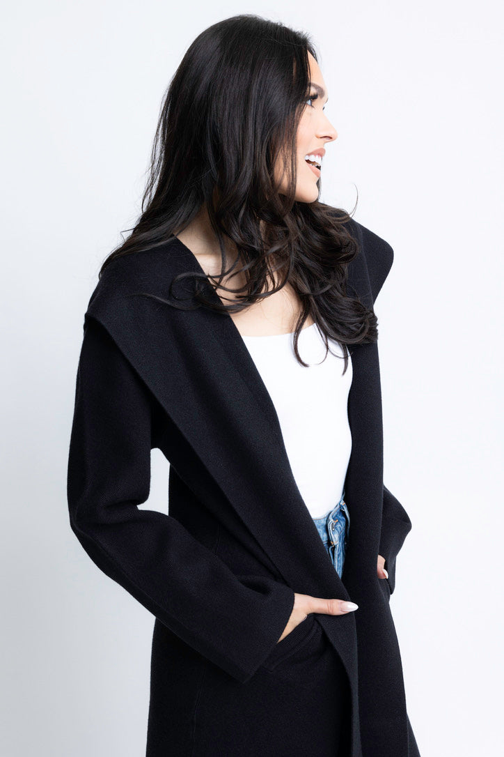 Hooded Cardigan Coat