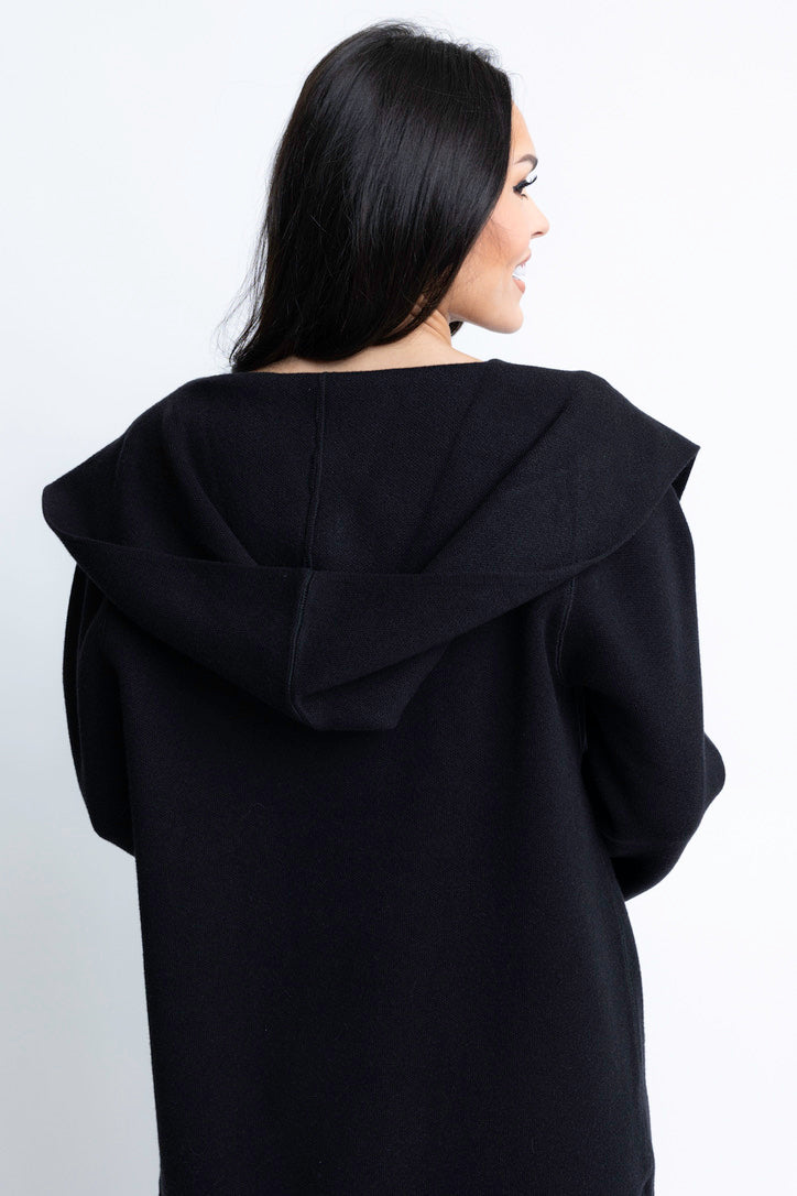 Hooded Cardigan Coat