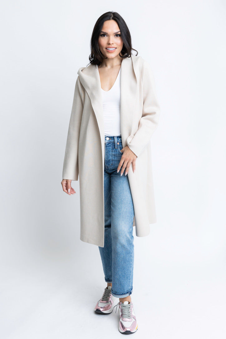 Hooded Cardigan Coat