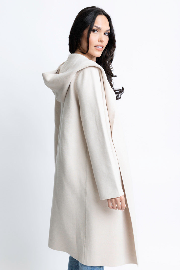 Hooded Cardigan Coat