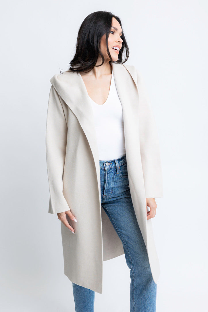 Hooded Cardigan Coat