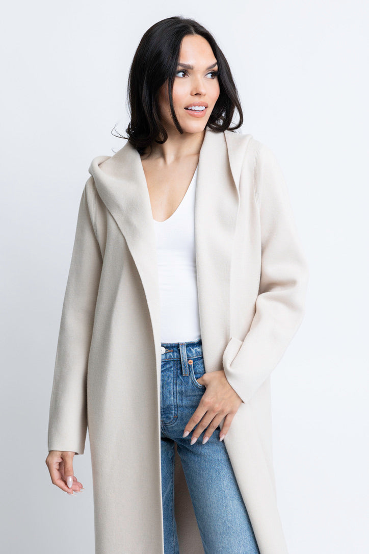 Hooded Cardigan Coat