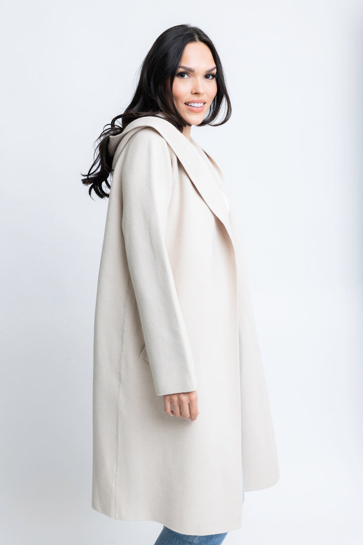 Hooded Cardigan Coat