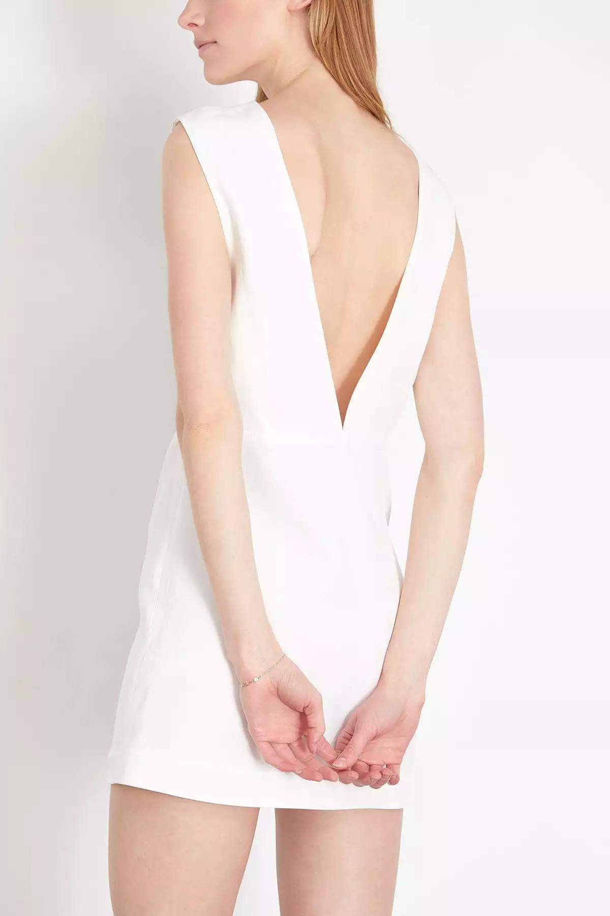 Hoya Ivory Sleeveless Dress