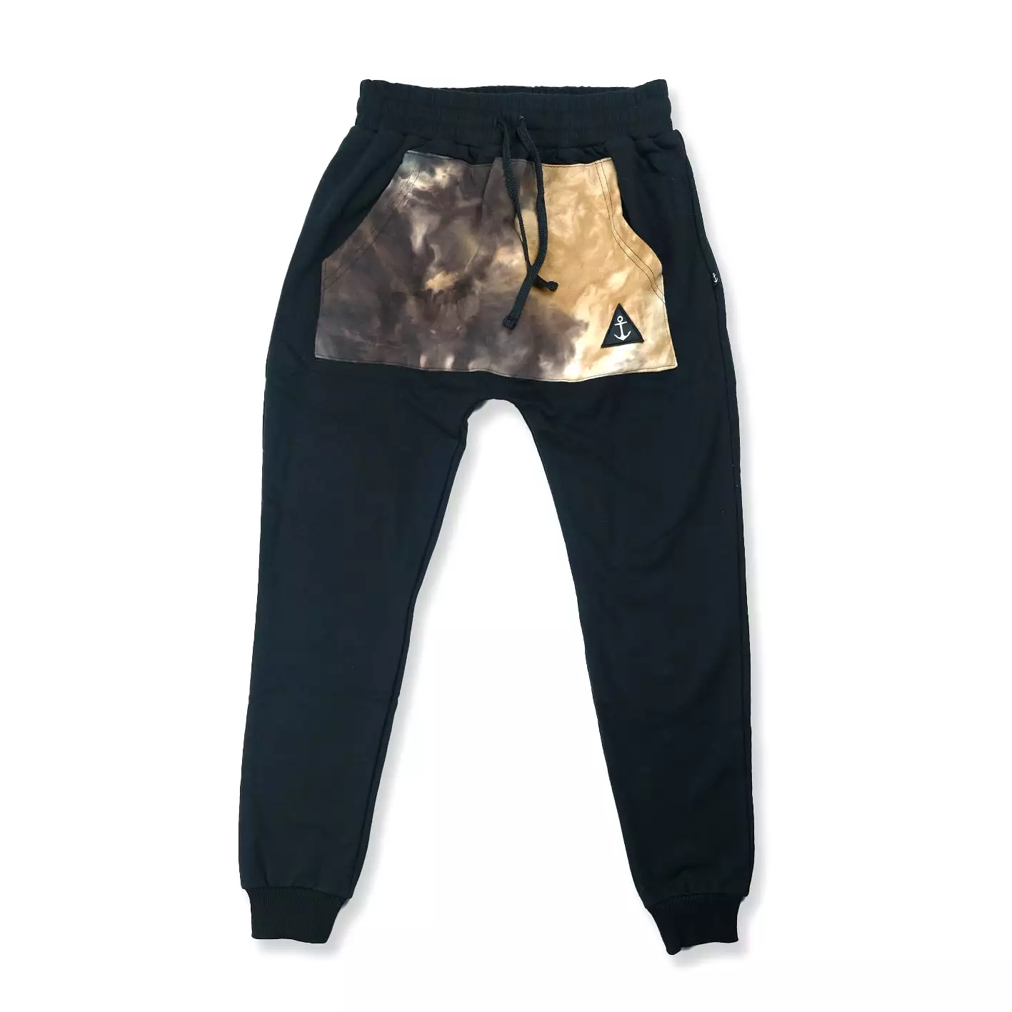 HS Pocket Track Pant - Black/Brown Tie Dye