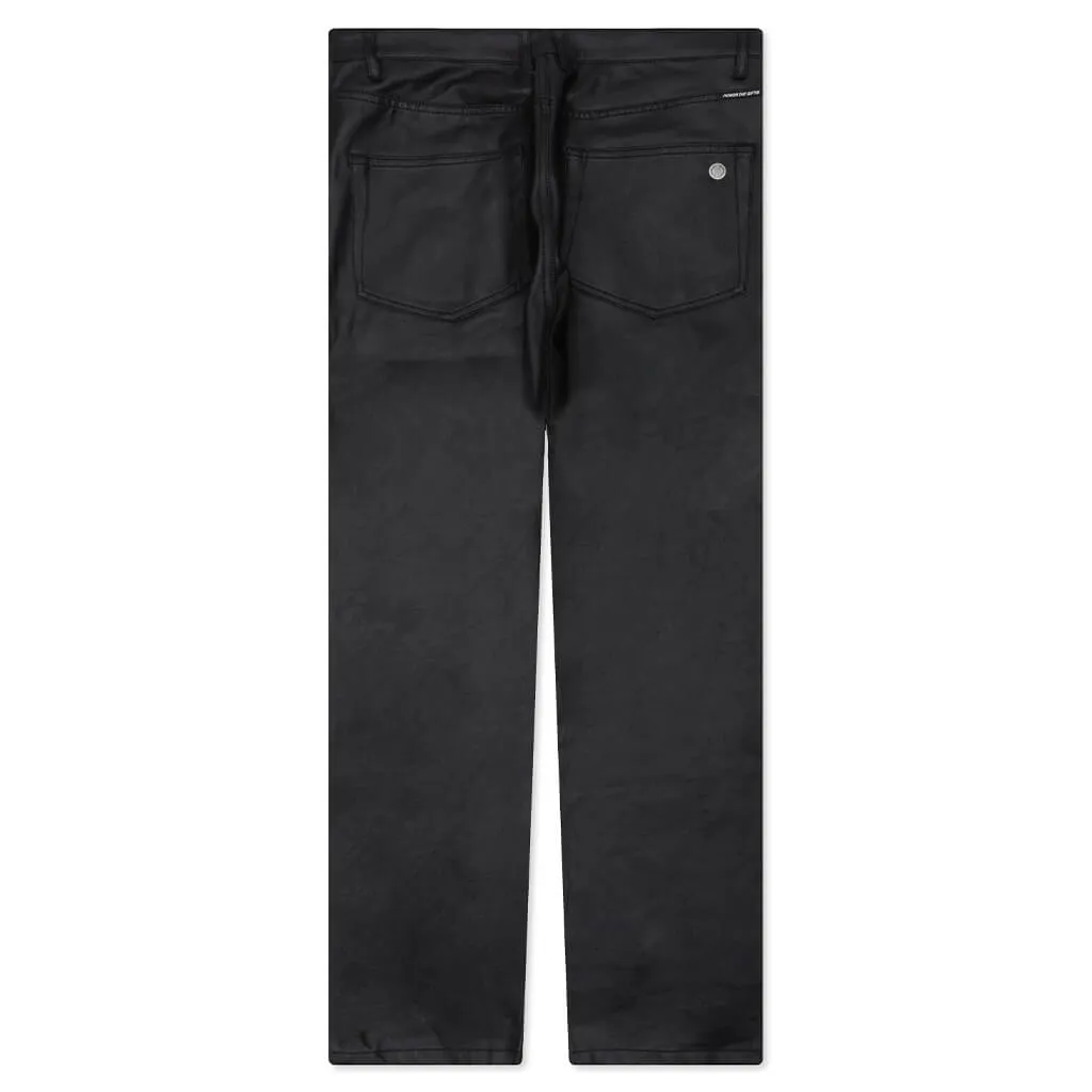 HTG Black Wax Denim Pant