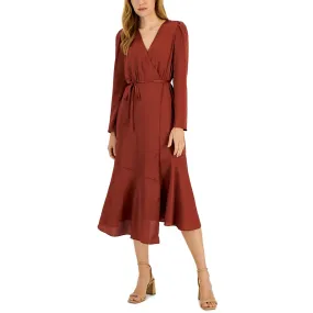 INC Women's Belted Midi Wrap Dress - Buy Now