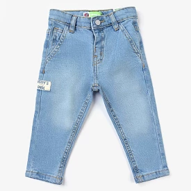 Infant Boys Denim Pants Daddy's Little Dude Ice Blue - Google-Optimized SEO Result