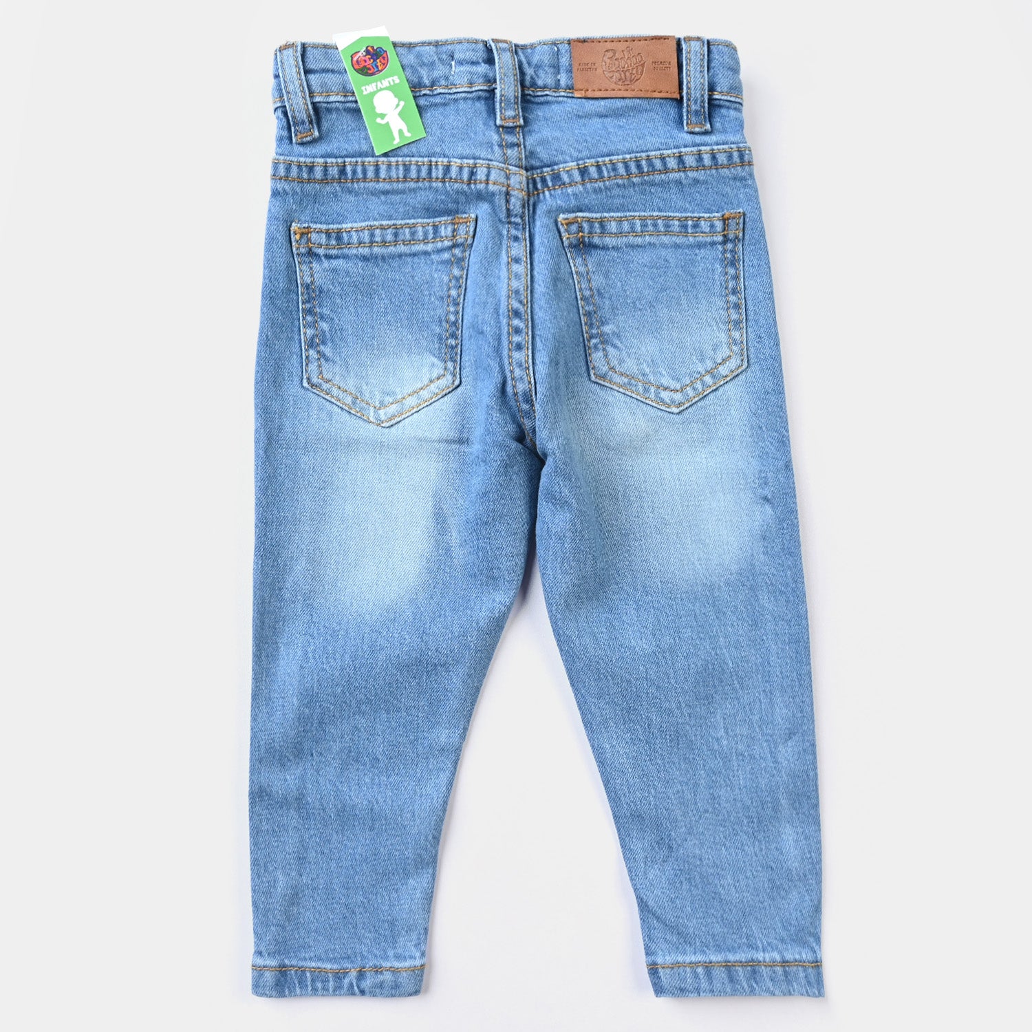 Infant Girls Denim Pants Sun Shine Rainbow Ice Blue