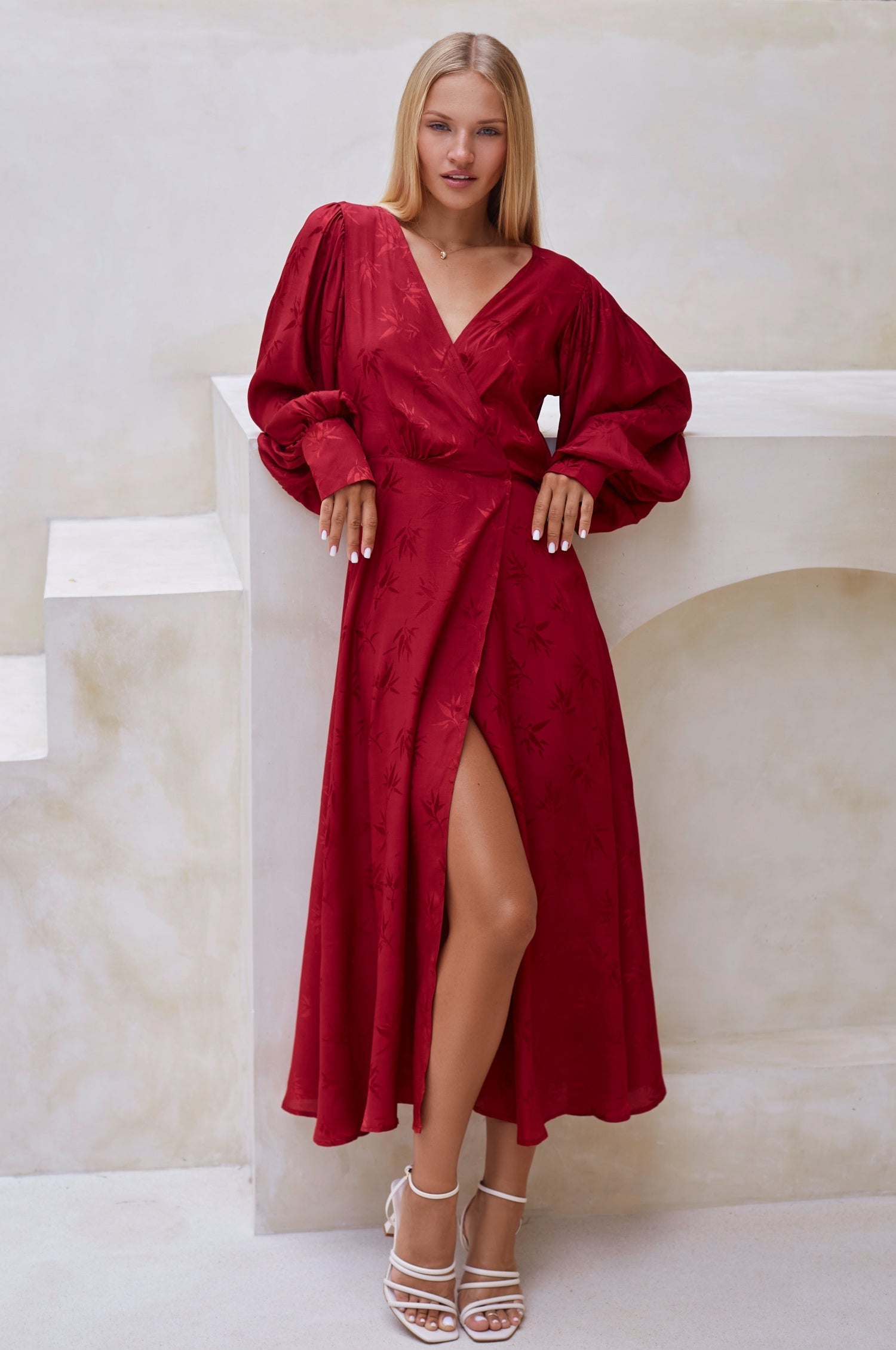 Isabella Long Sleeve Wrap Dress - Shop now!