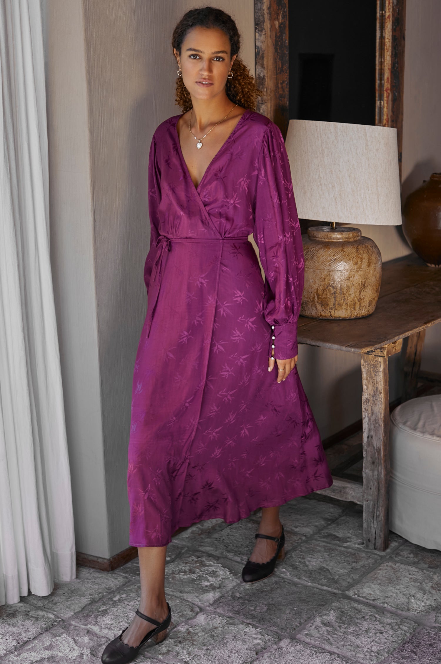 Isabella Long Sleeve Wrap Dress - Shop Now!