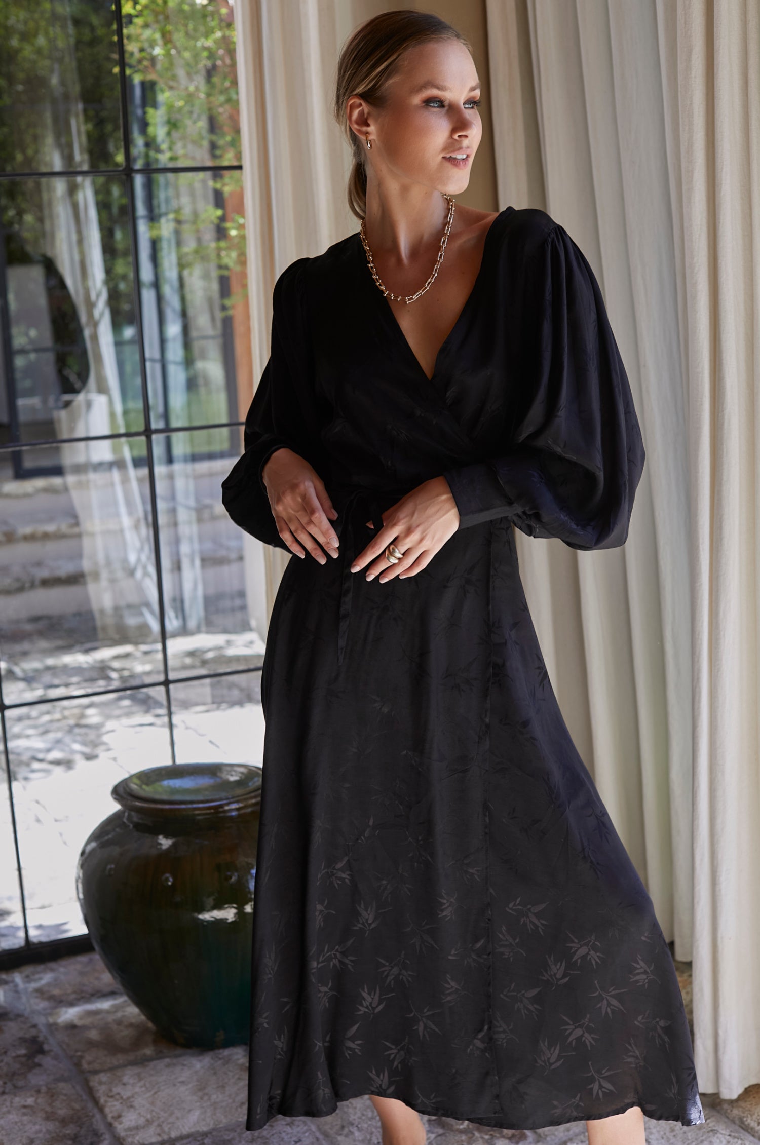 Isabella Long Sleeve Wrap Dress - Shop Now!