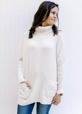 Ivory Sweater with Speckles - Shop Now