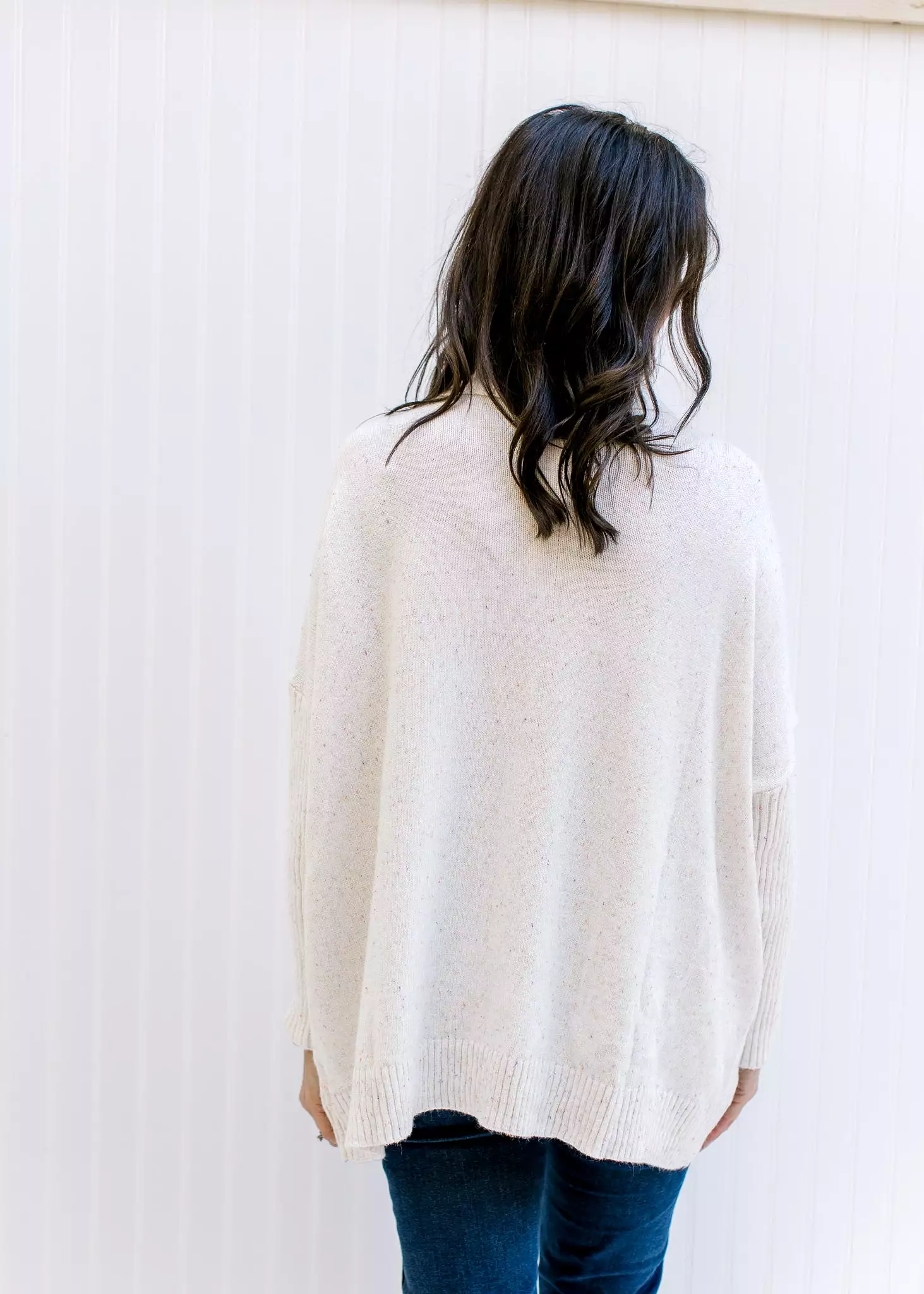 Ivory Sweater with Speckles - Shop Now