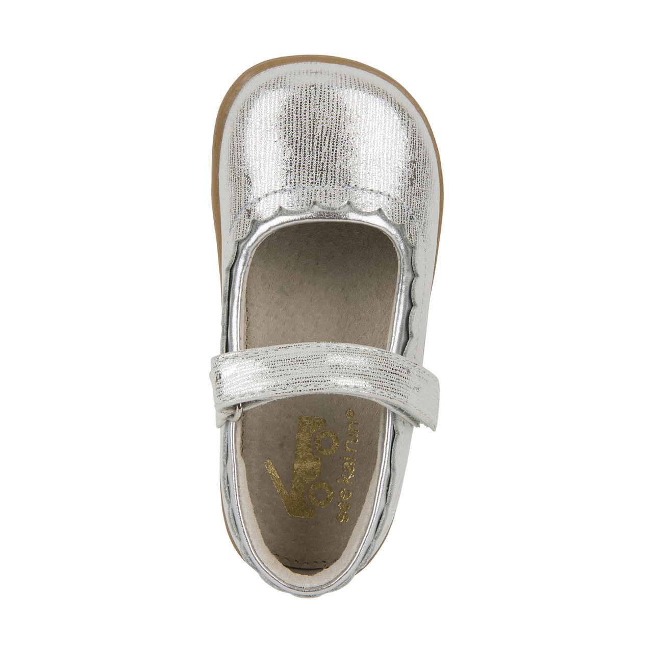 Jane II Kids Mary Jane Dress Shoe - Silver Metallic