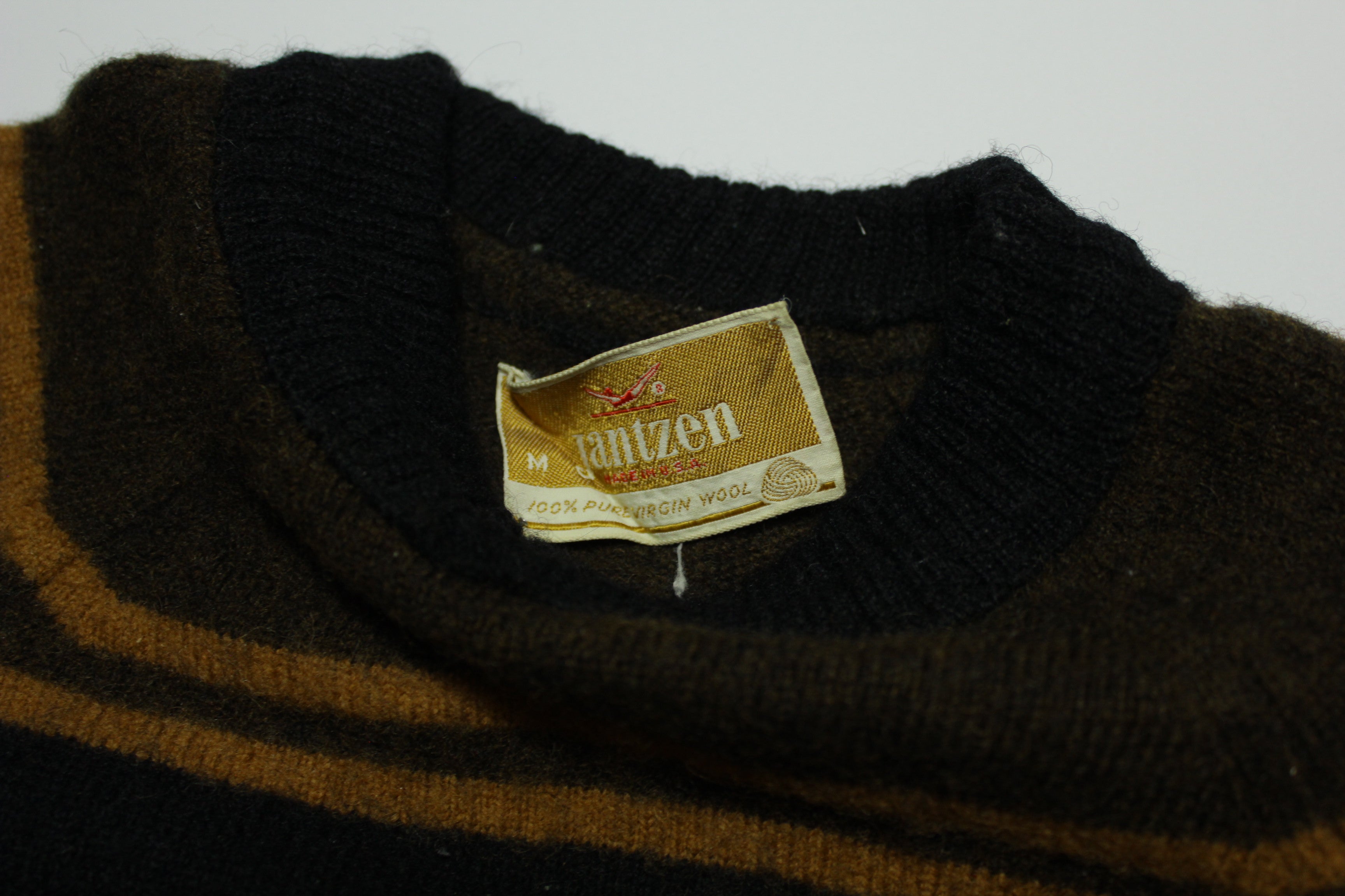 Jantzen Wool Striped Vintage 60's Sweater - XS