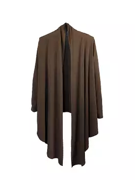 Java Brown Wrap Cardigan