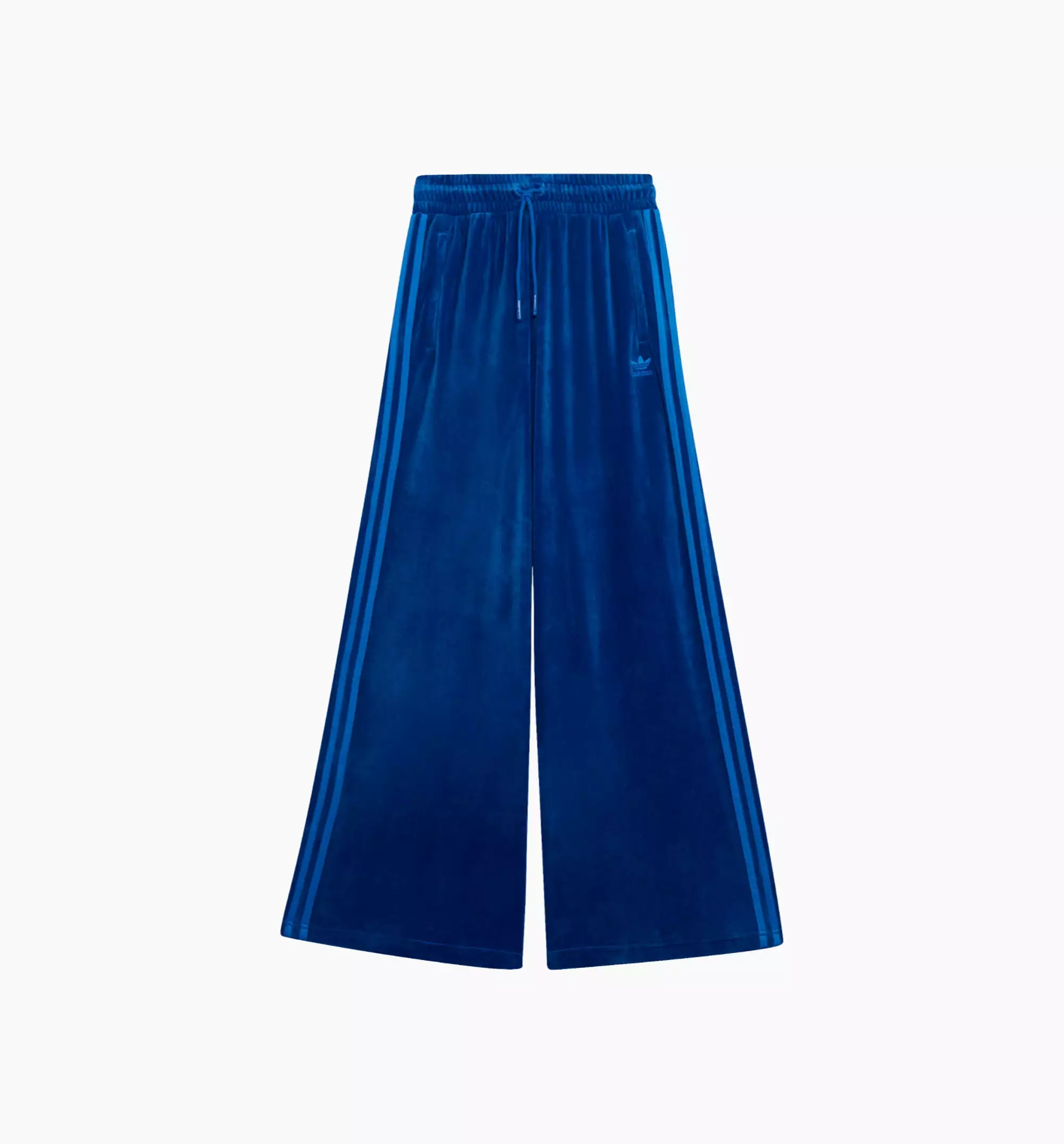 Jeremy Scott Blue Velour Track Pant Womens Pants