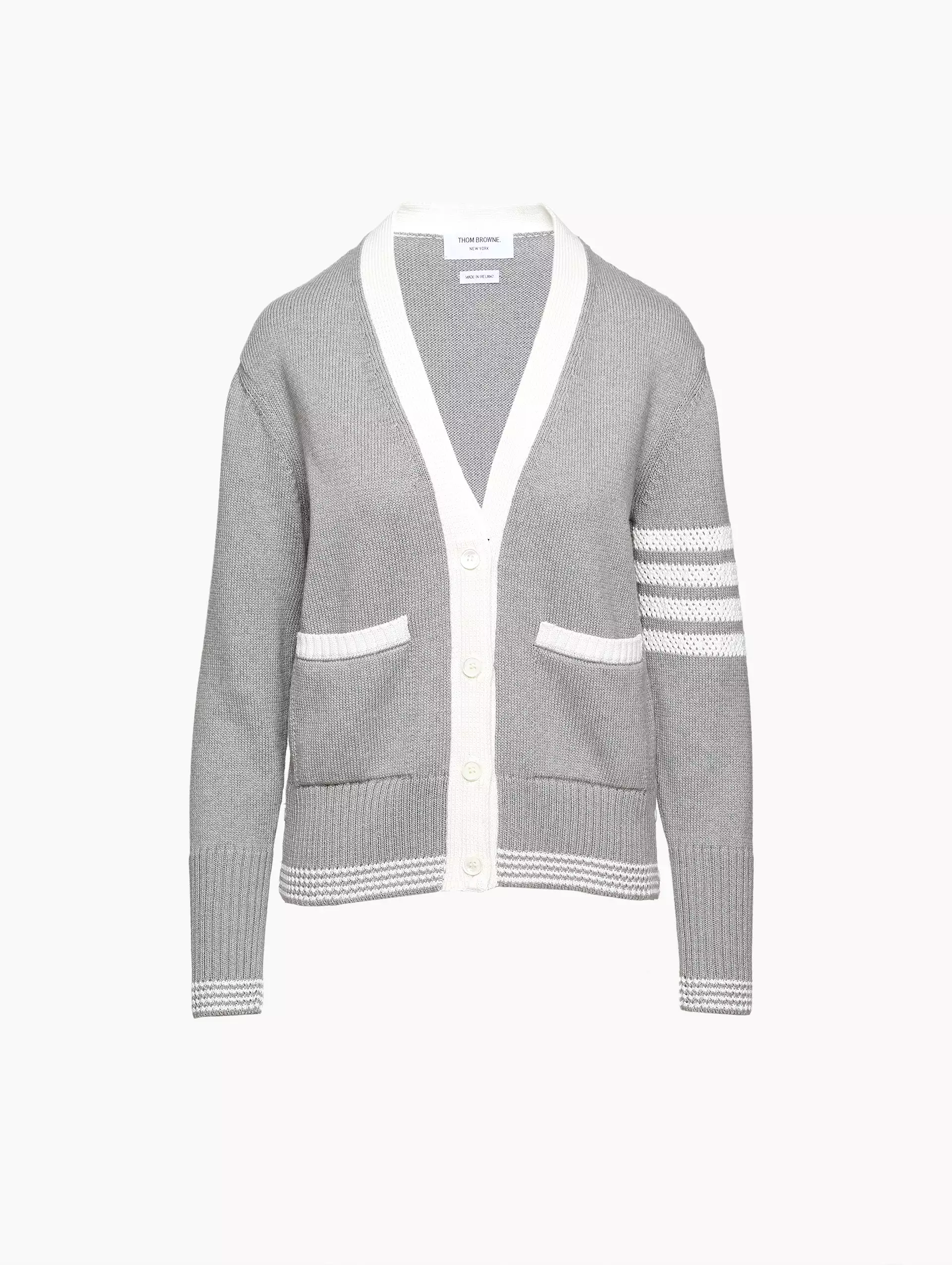 Jersey striped cardigan