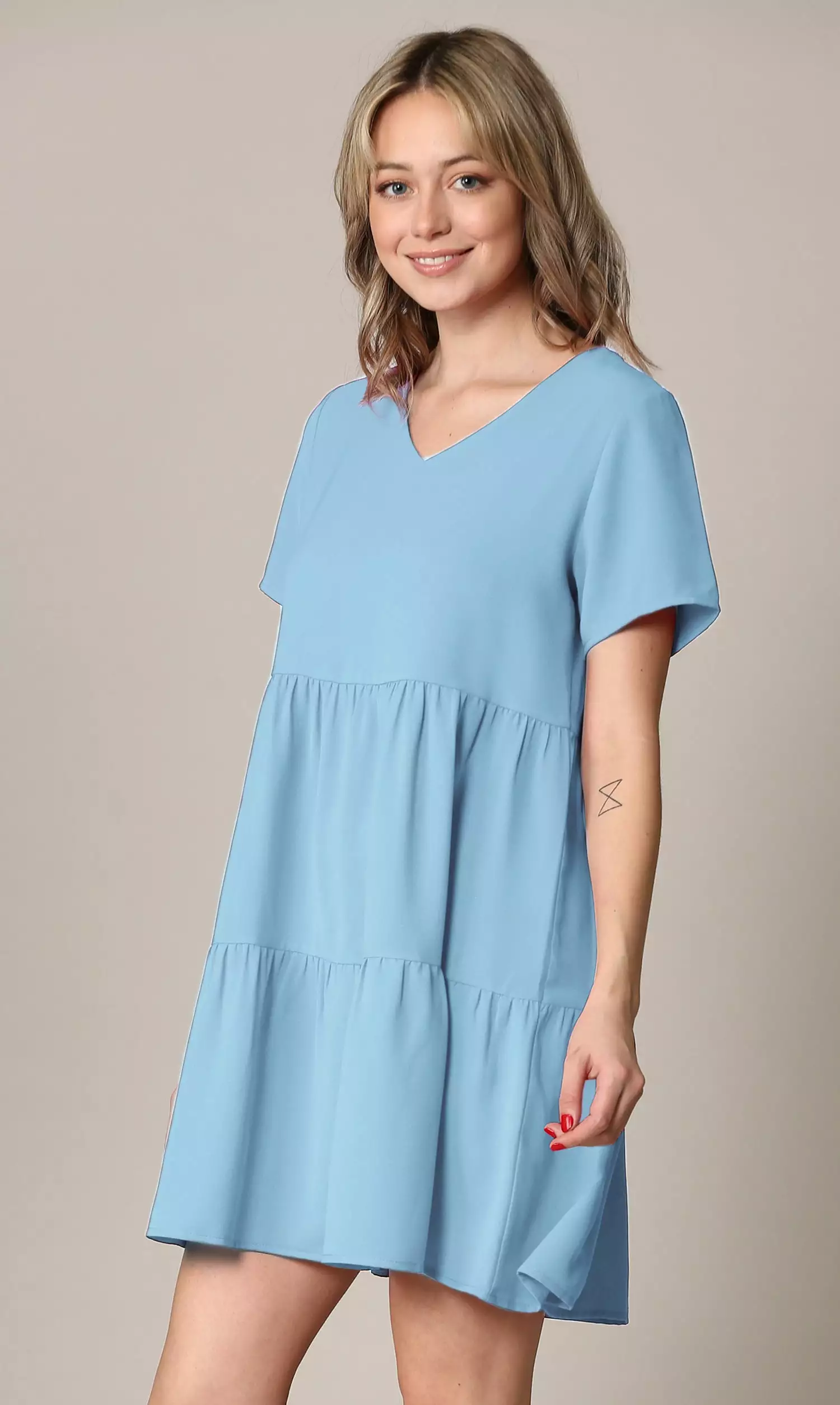 Johnny Casual Flowy Swing Shift Dress